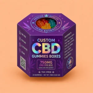 Custom CBD Gummies Boxes