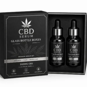 CBD Serum Glass Bottle Boxes
