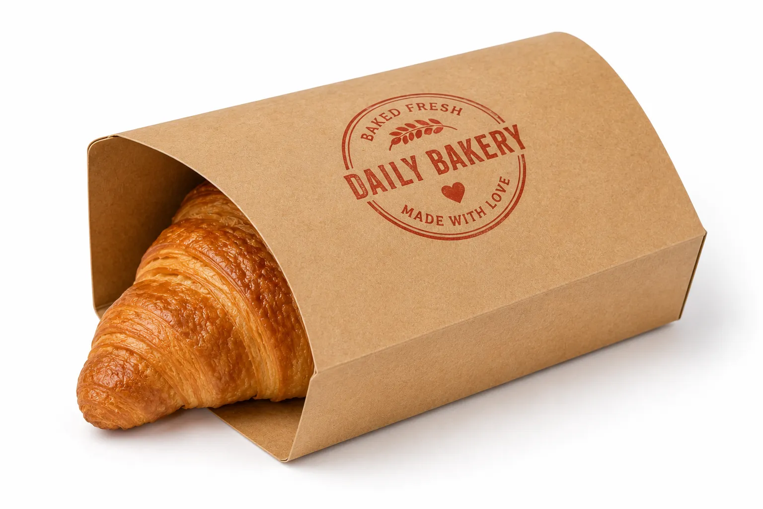 Custom Croissant Single Sleeve Box