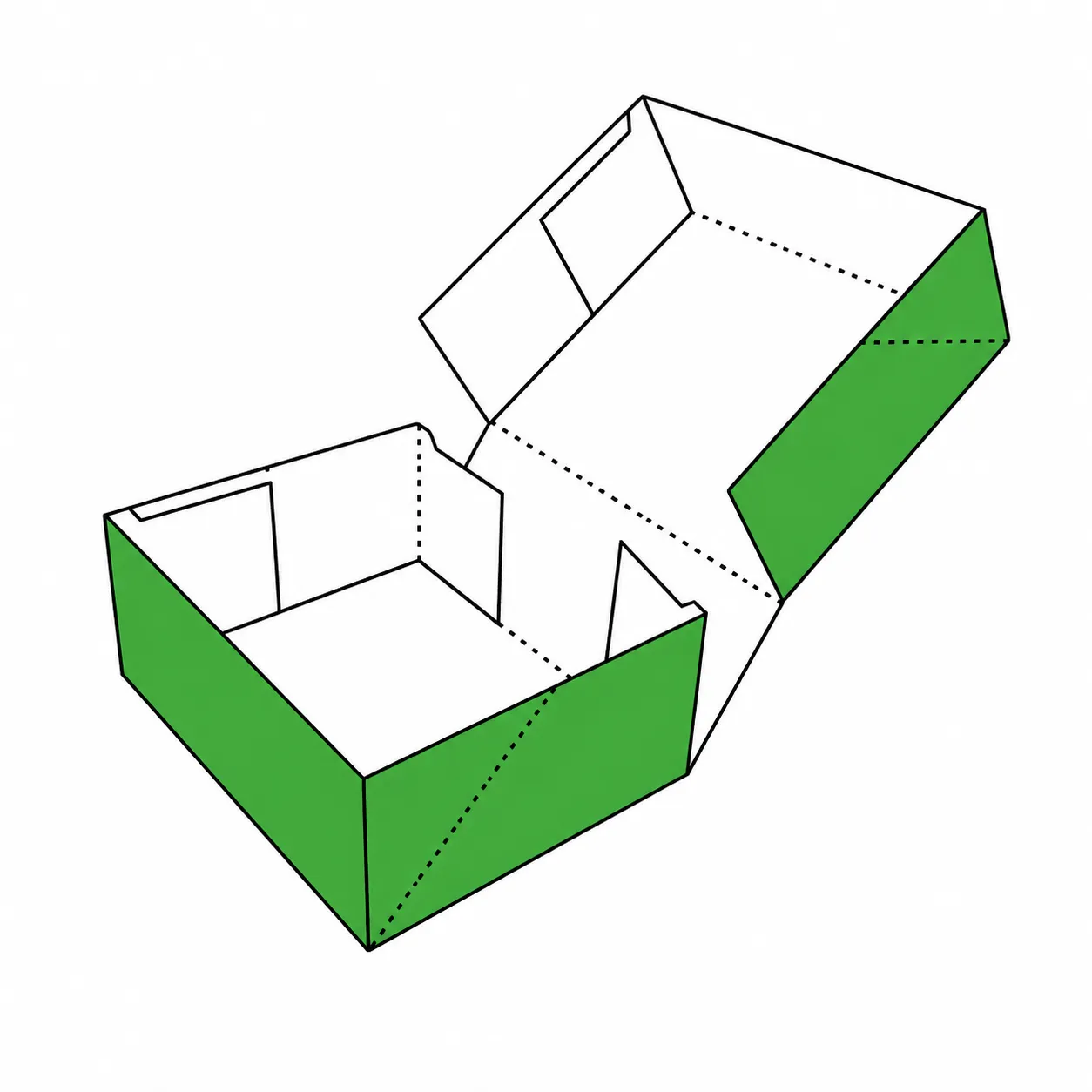 4 Corner Cake Box