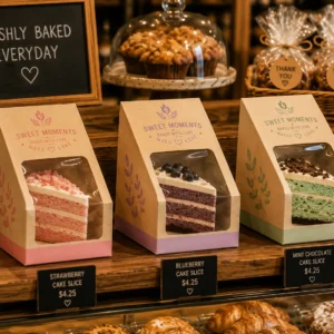 Custom Single Slice Cake Box