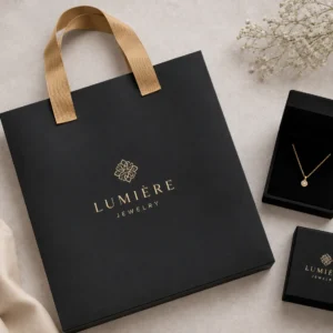 Ribbon Handle Paper Bag