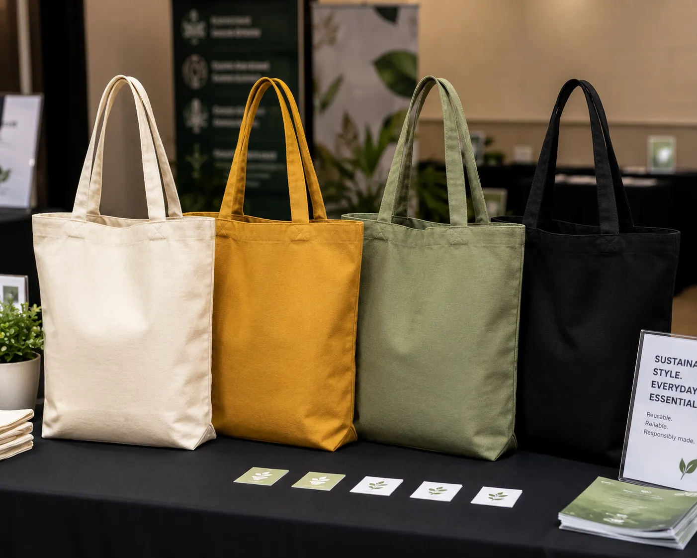 Cotton Canvas Tote Bag - Image 2