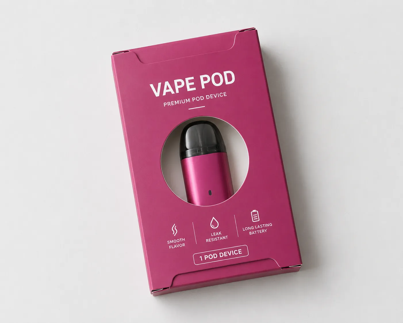 Circular Window Vape Pod Box