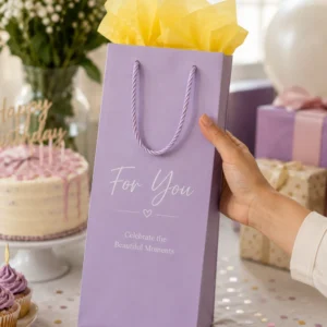 Vertical Gift Bag with Tissue Paper
