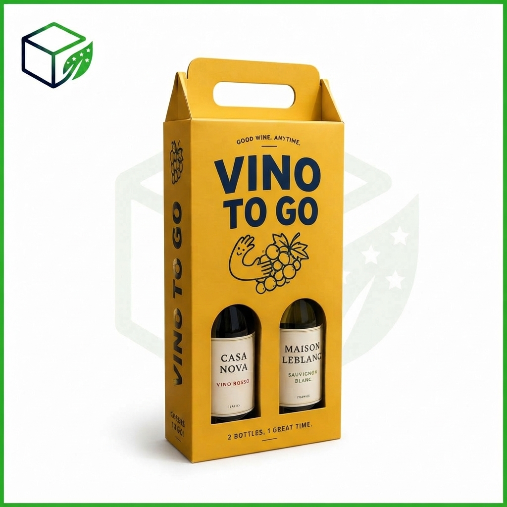 Wine Carrier Box with Handle