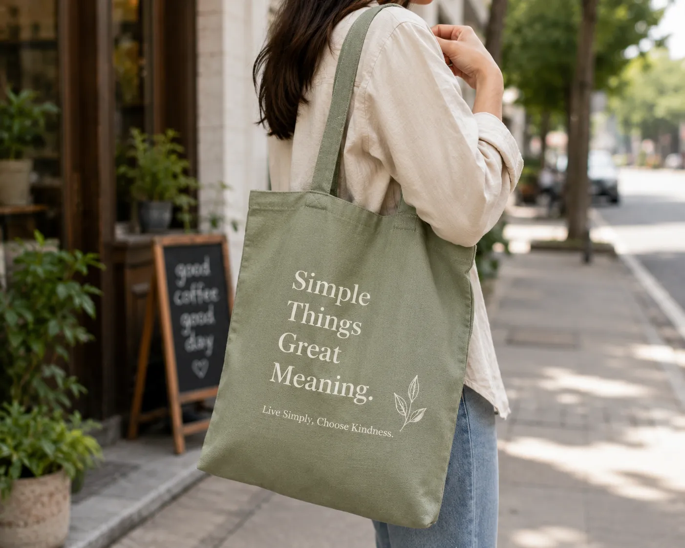 Cotton Canvas Tote Bag - Image 4