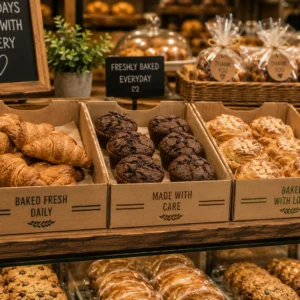 Custom croissant Corrugated Bakery Tray