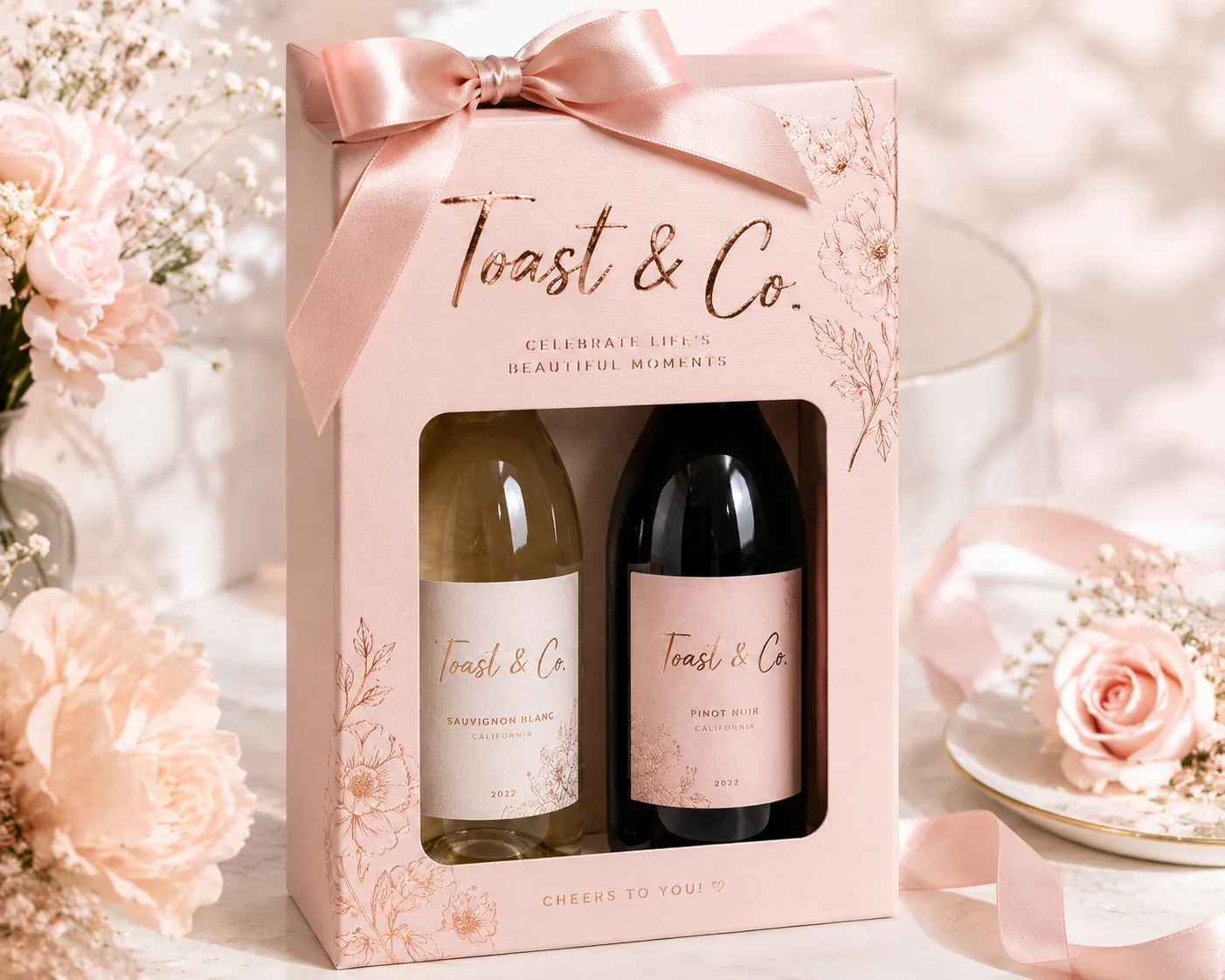 Two Bottle Wine Gift Box