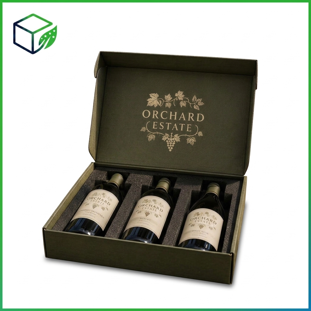 Wine Box with Foam Insert