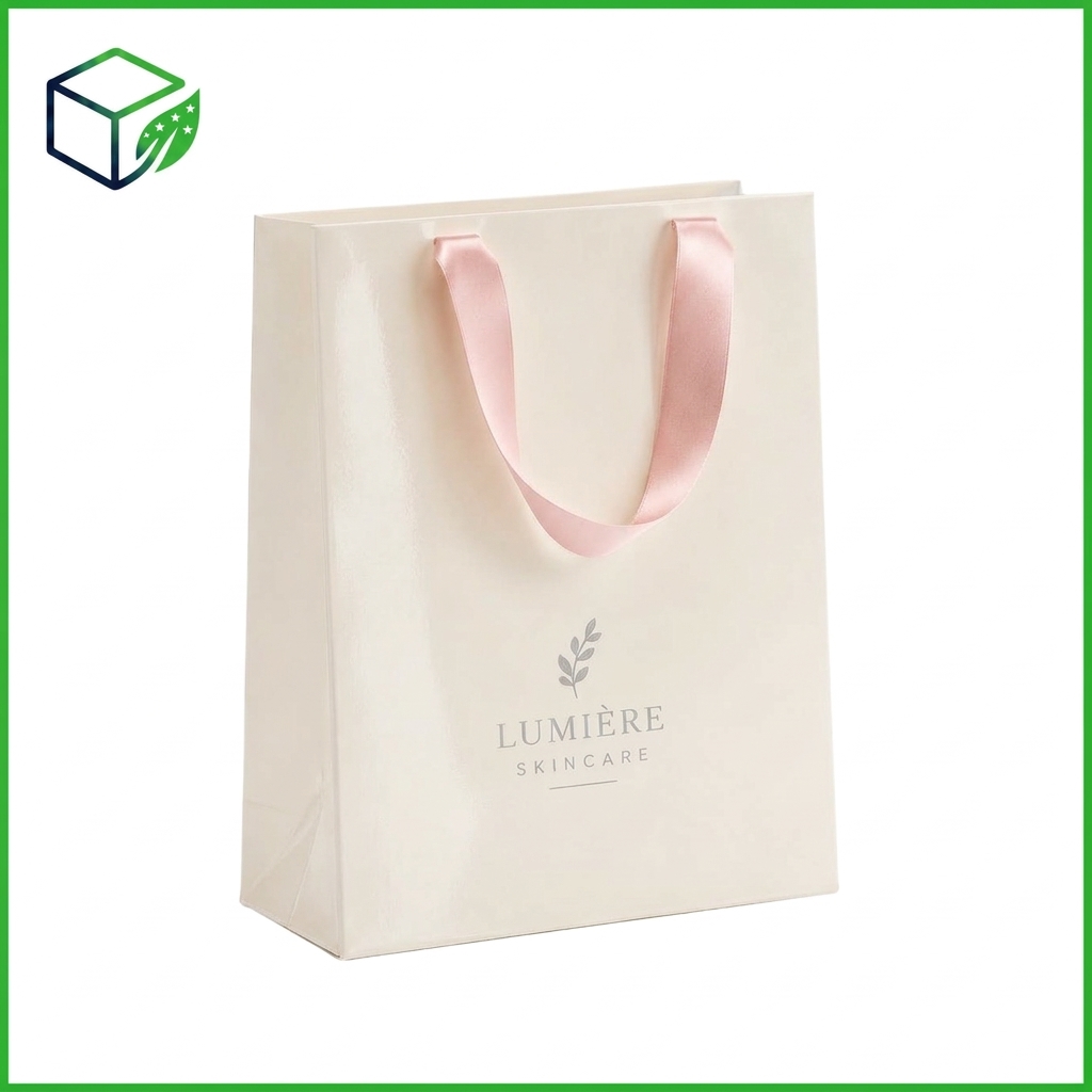 Ribbon Handle Paper Bag - Image 2