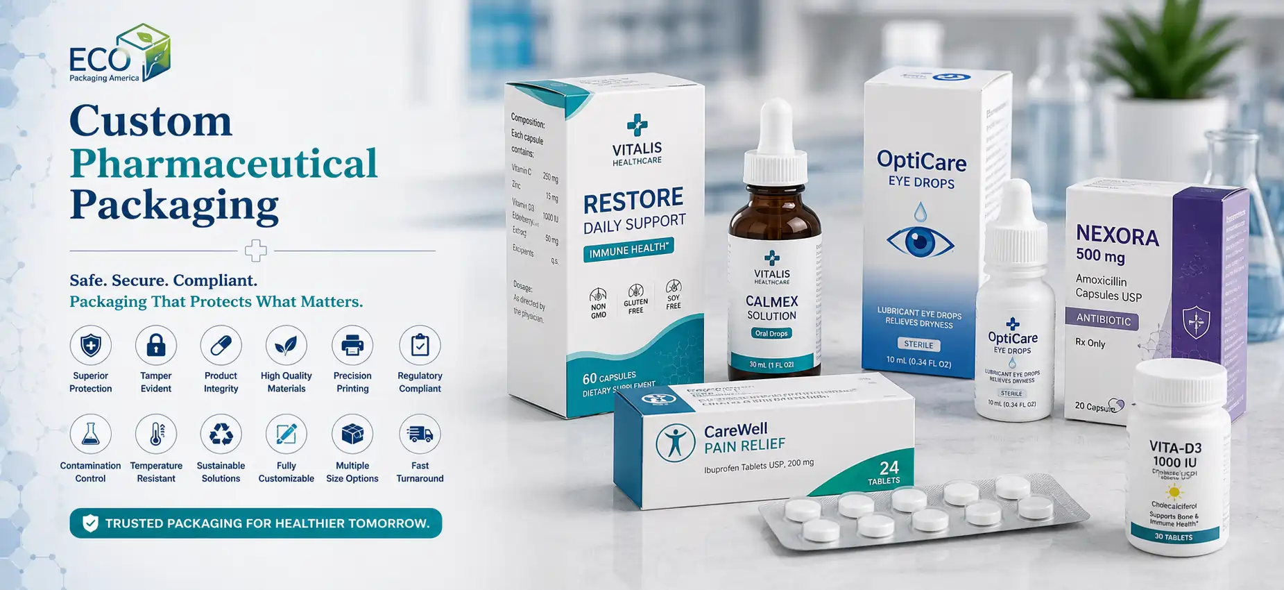 Custom Pharmaceutical Boxes Banner