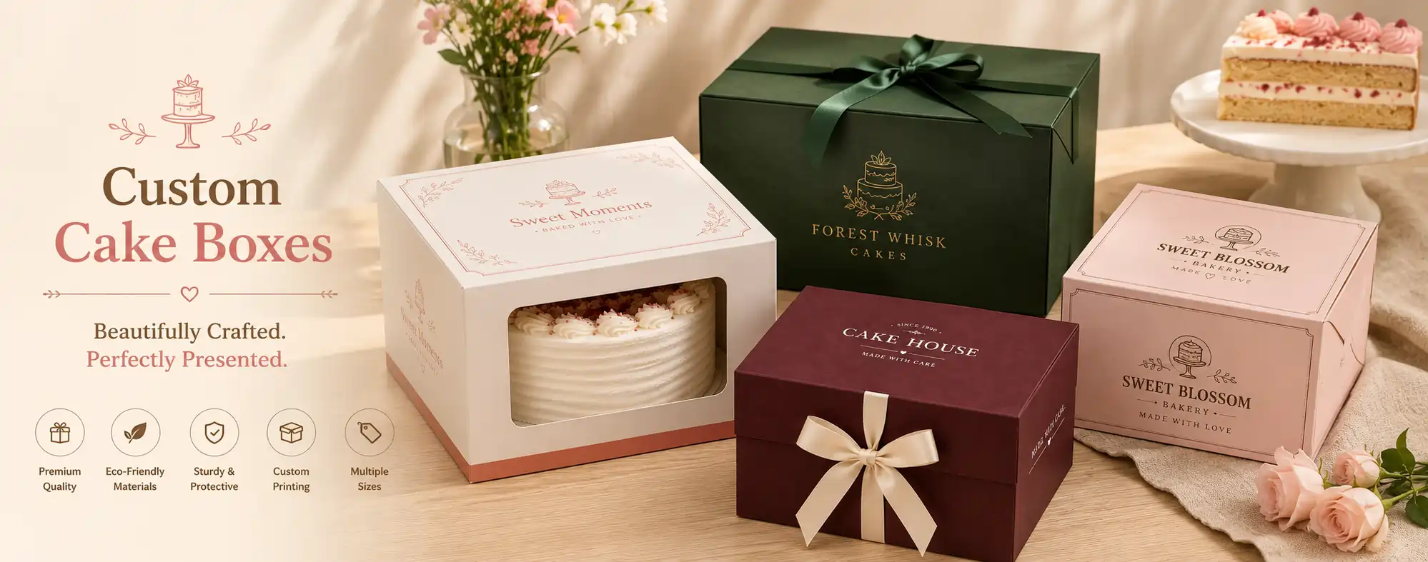 Custom Cake Boxes Banner