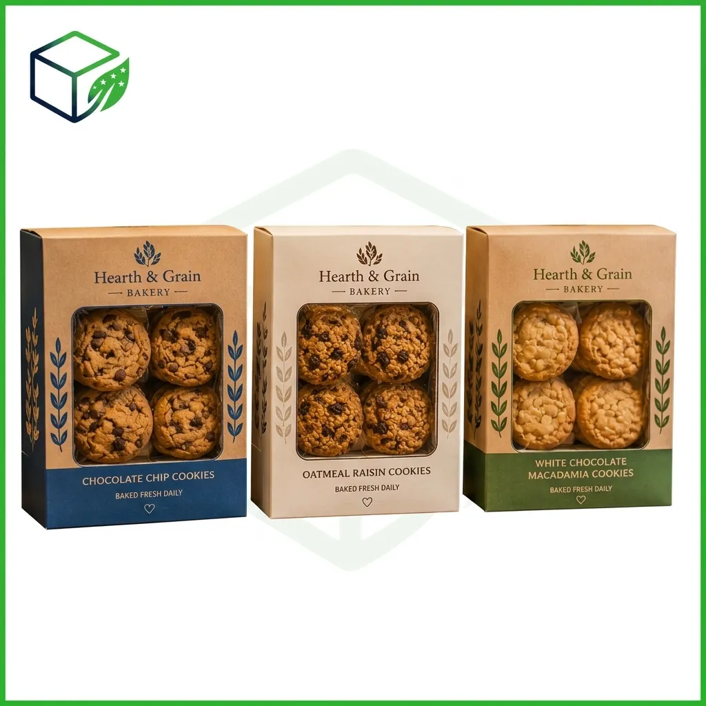 Custom Croissant Box with Full-Front Window