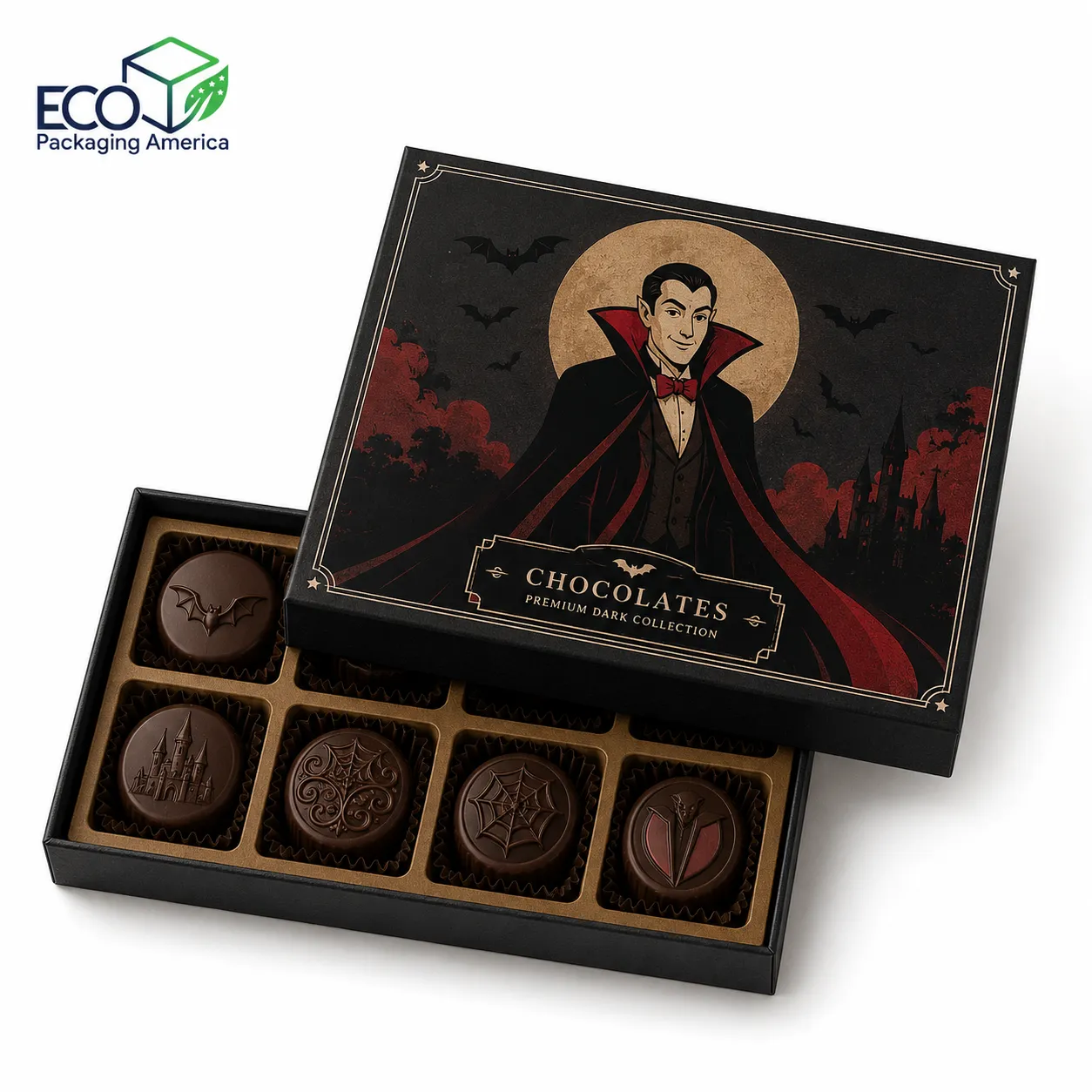 Custom Chocolate Halloween Boxes
