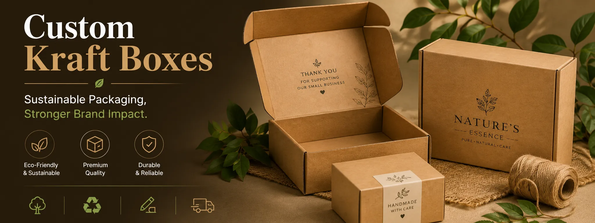 Custom Kraft Boxes Banner