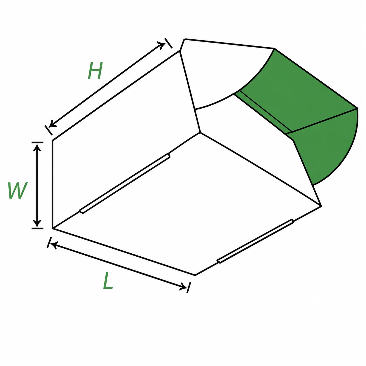 Double Wall Tuck Front