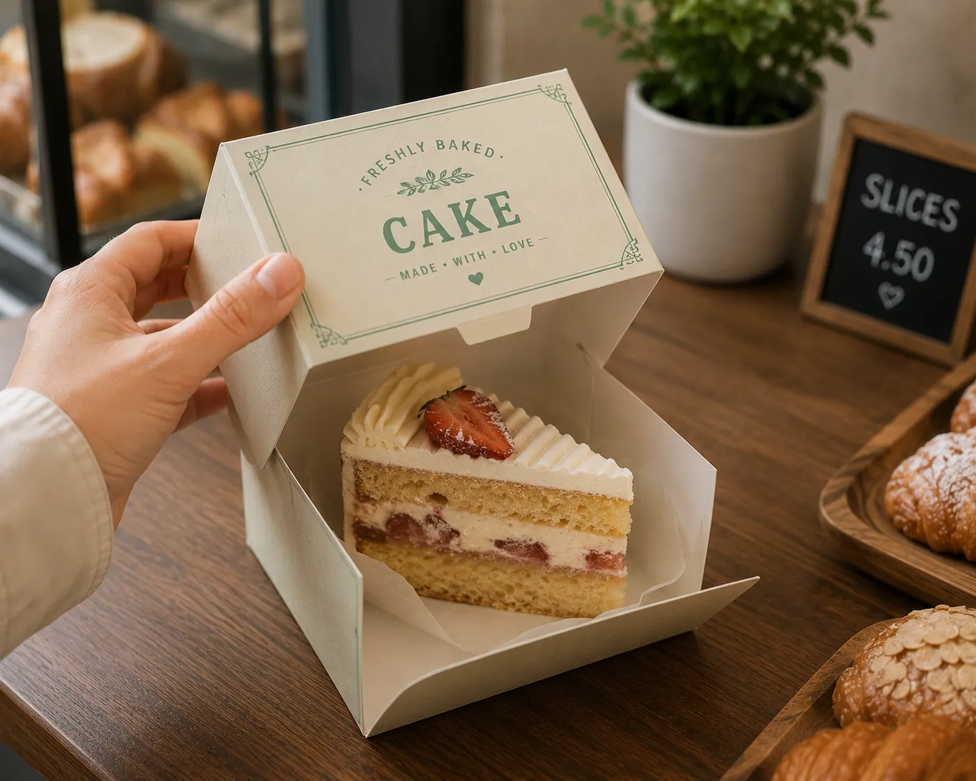 Custom Single Slice Cake Box - Image 3