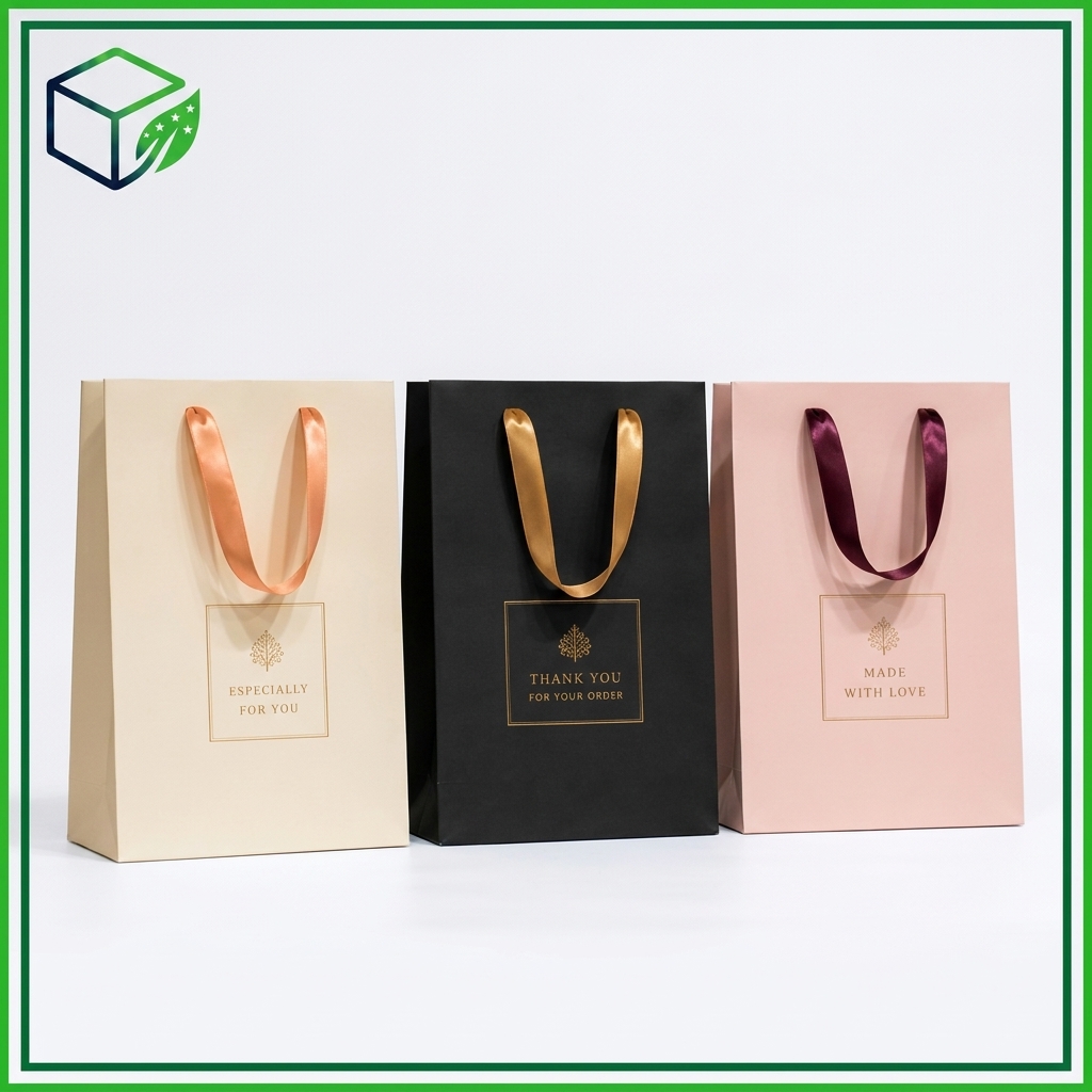 Ribbon Handle Paper Bag - Image 4