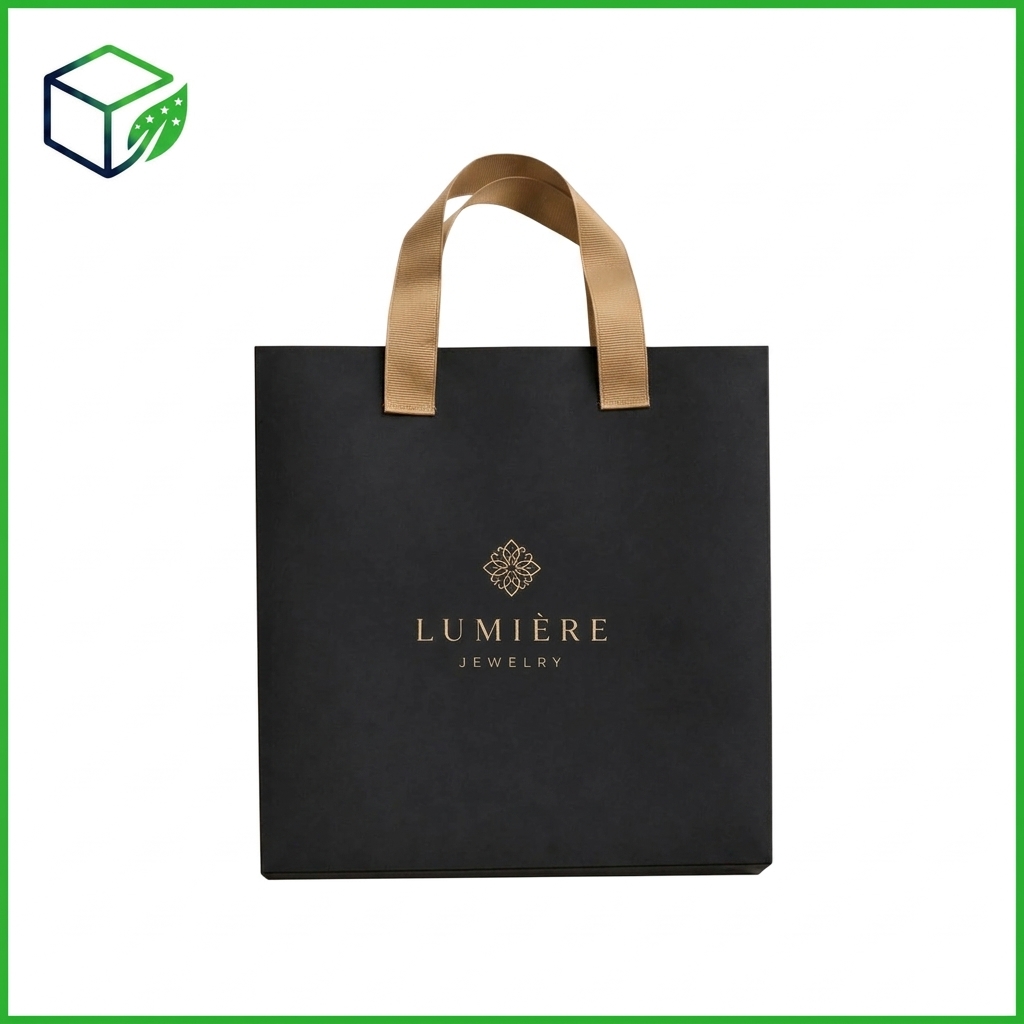 Ribbon Handle Paper Bag
