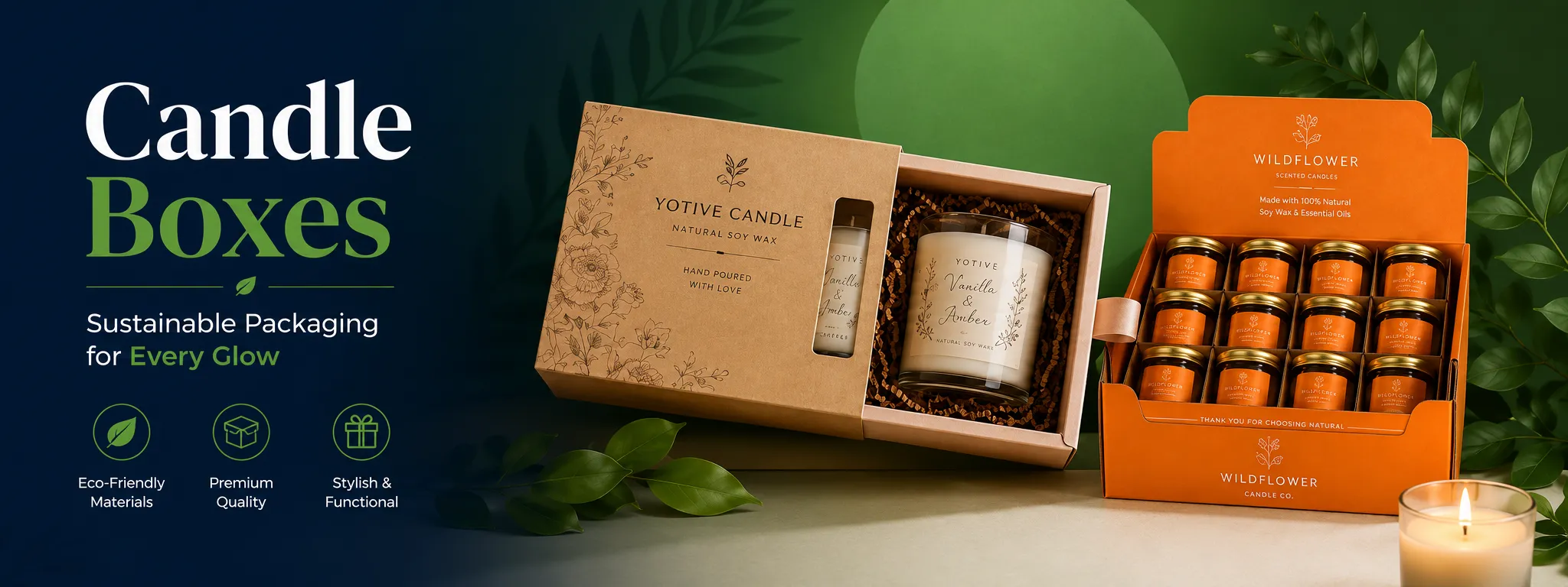 Custom Candle Boxes Banner