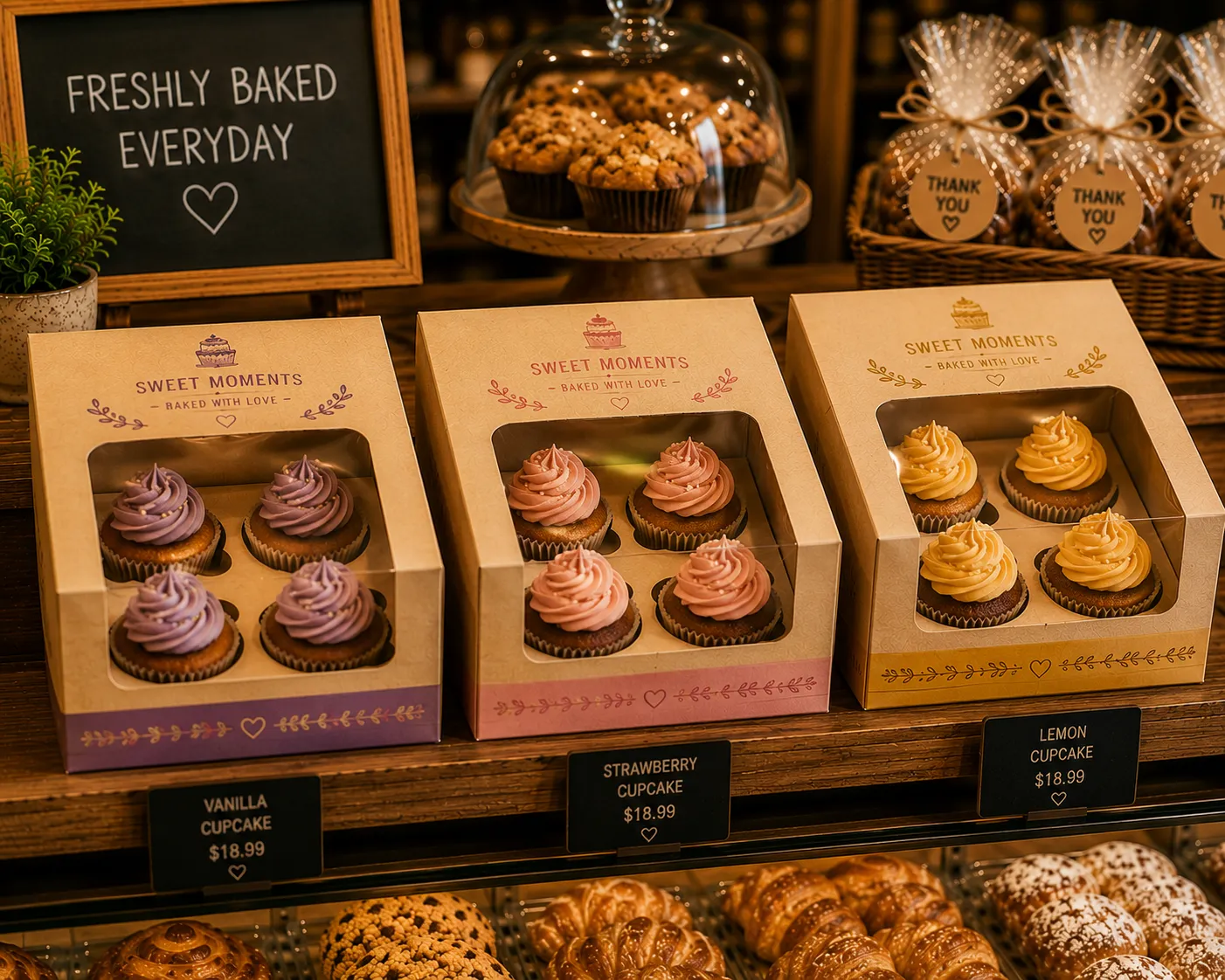 Cupcake Box with Insert Tray - Image 4