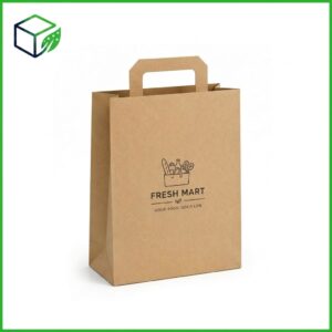 Flat Handle Paper Bag (Die-Cut Handle)