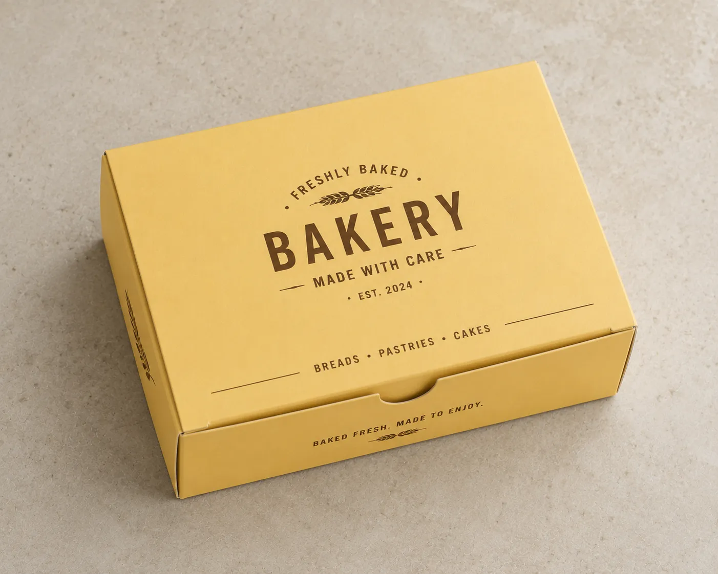 Custom Croissant Tuck End Bakery Box