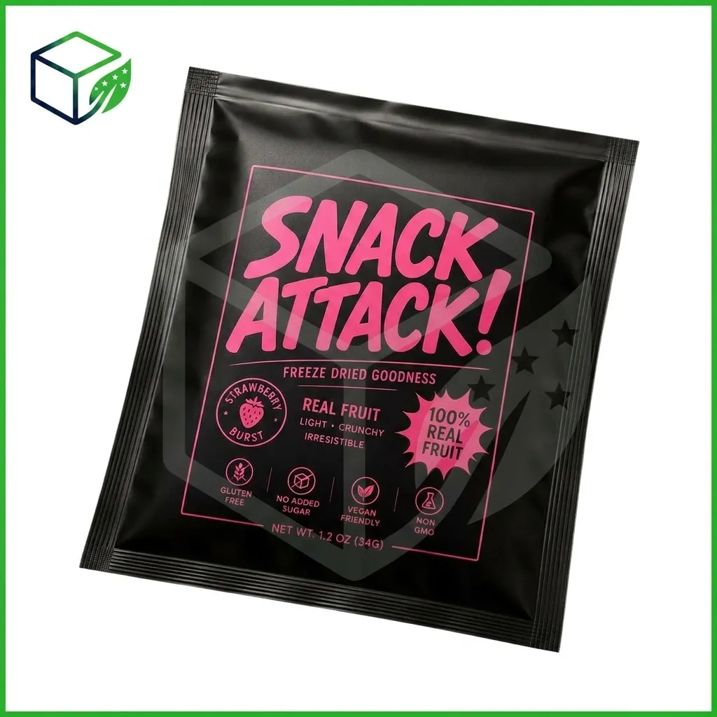 Flat Three-Side Seal Mylar Bags