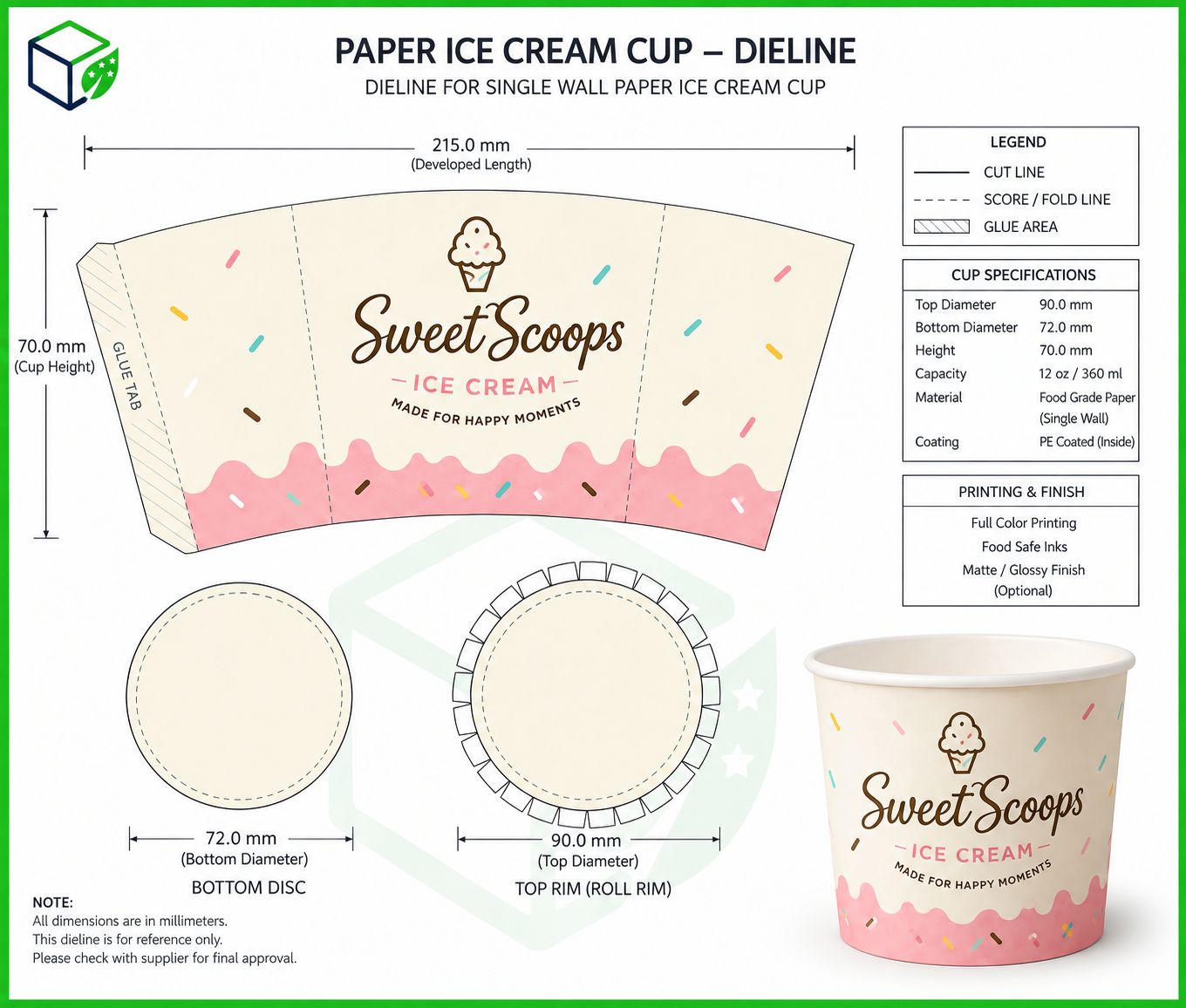 Custom Printed Ice Cream Cups - Image 5