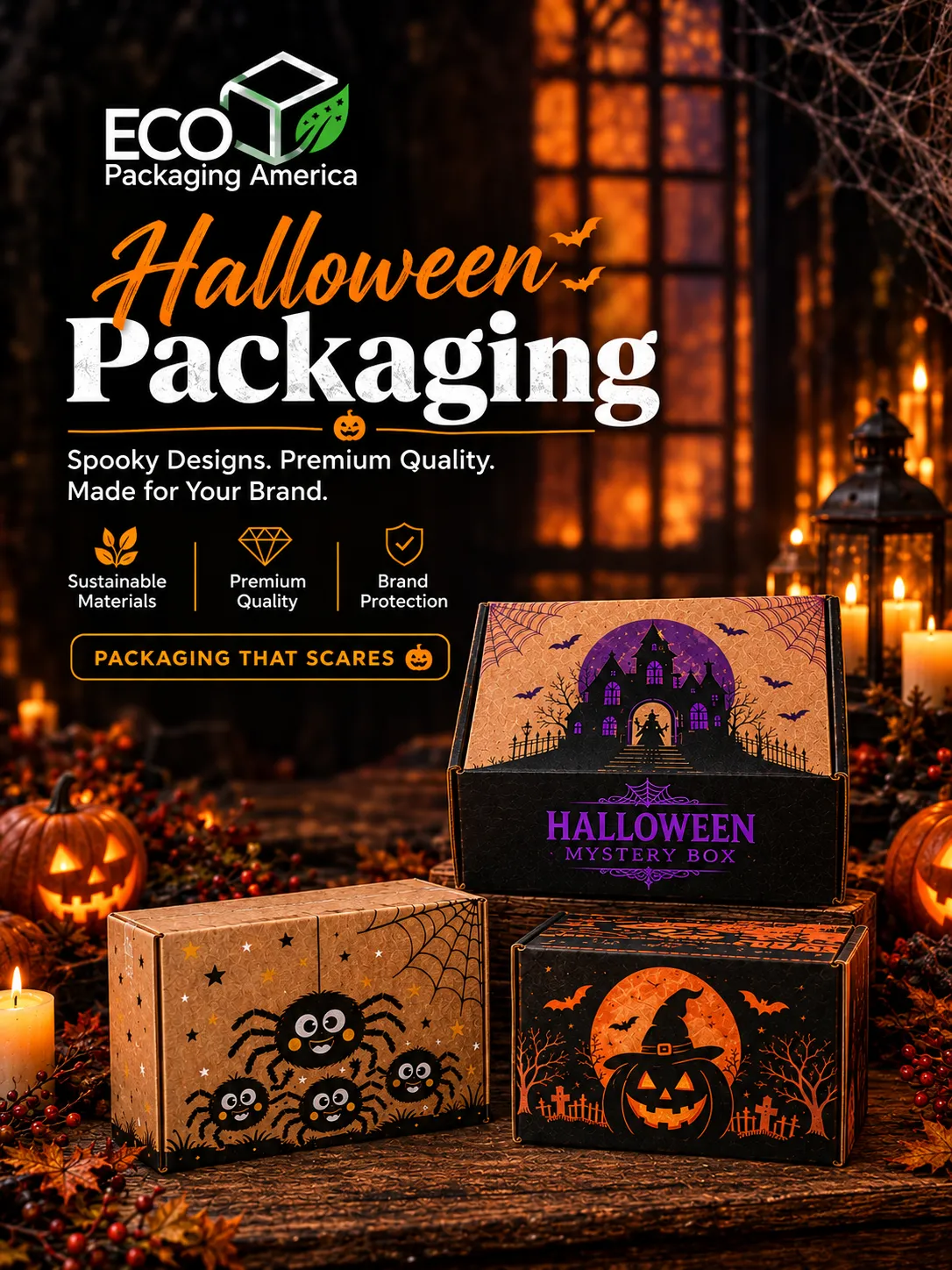 Eco Packaging America custom Halloween boxes