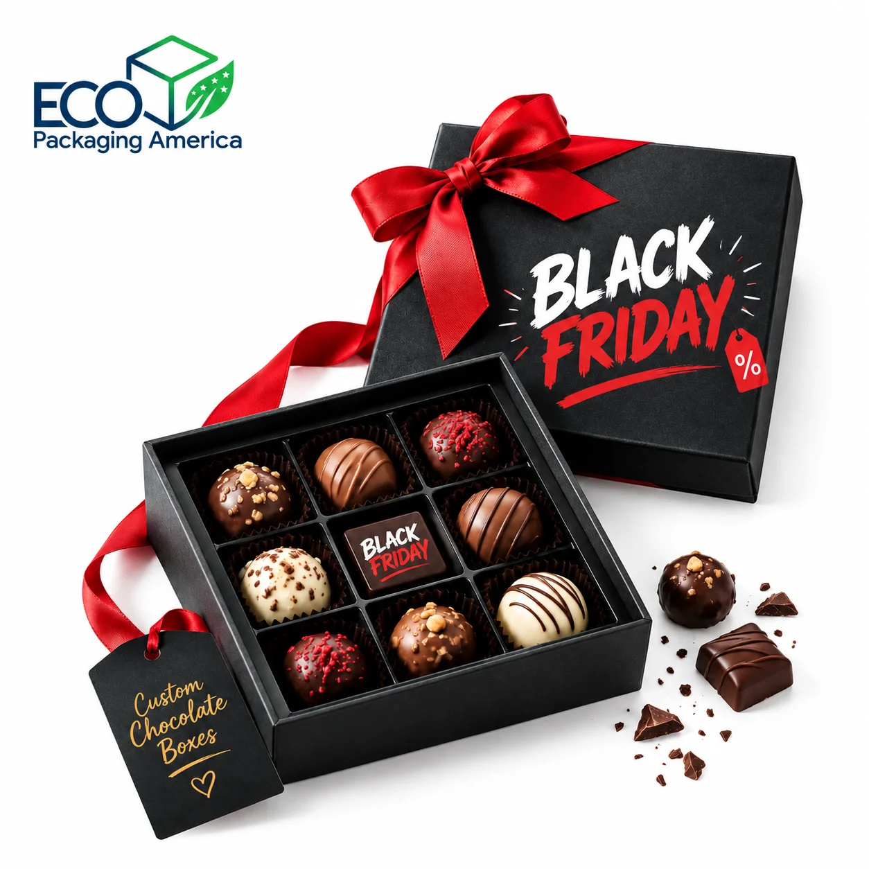 Custom Black Friday Chocolate Boxes