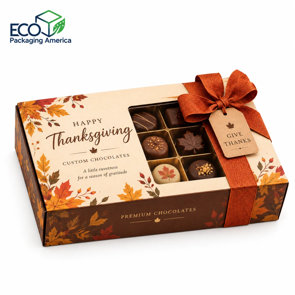 Custom Thanks Giving Chocolates Box
