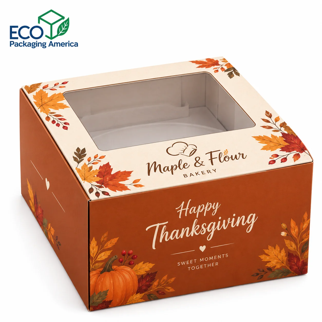 Custom Thanks Giving Cake Box