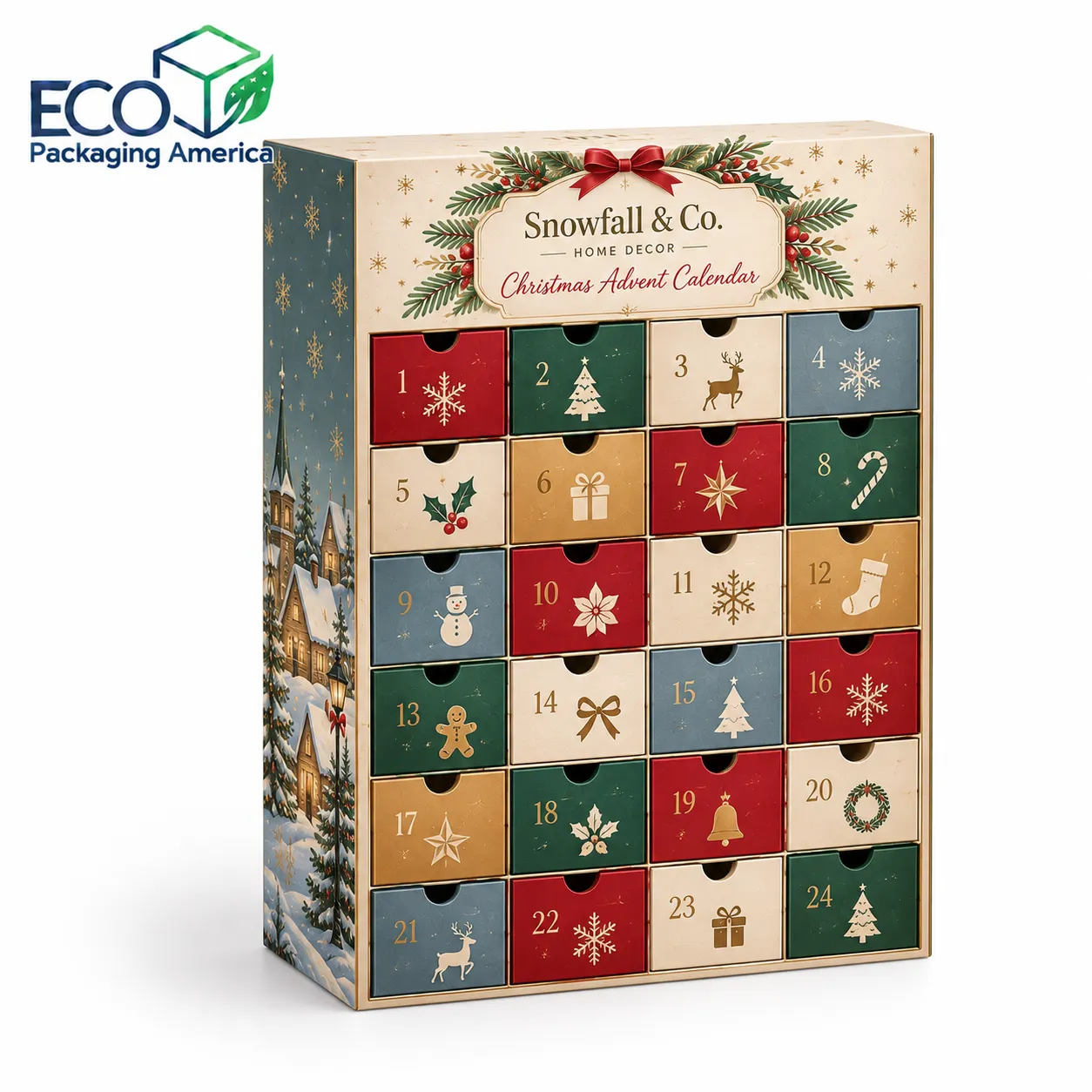 Custom Christmas Advent Calendar Box