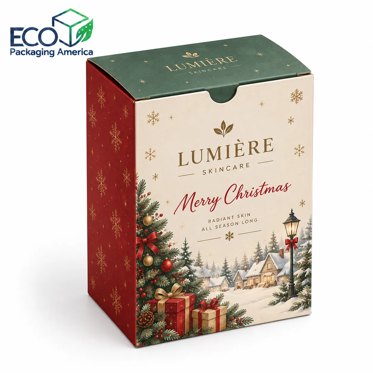 Custom Christmas Tuck End Folding Box