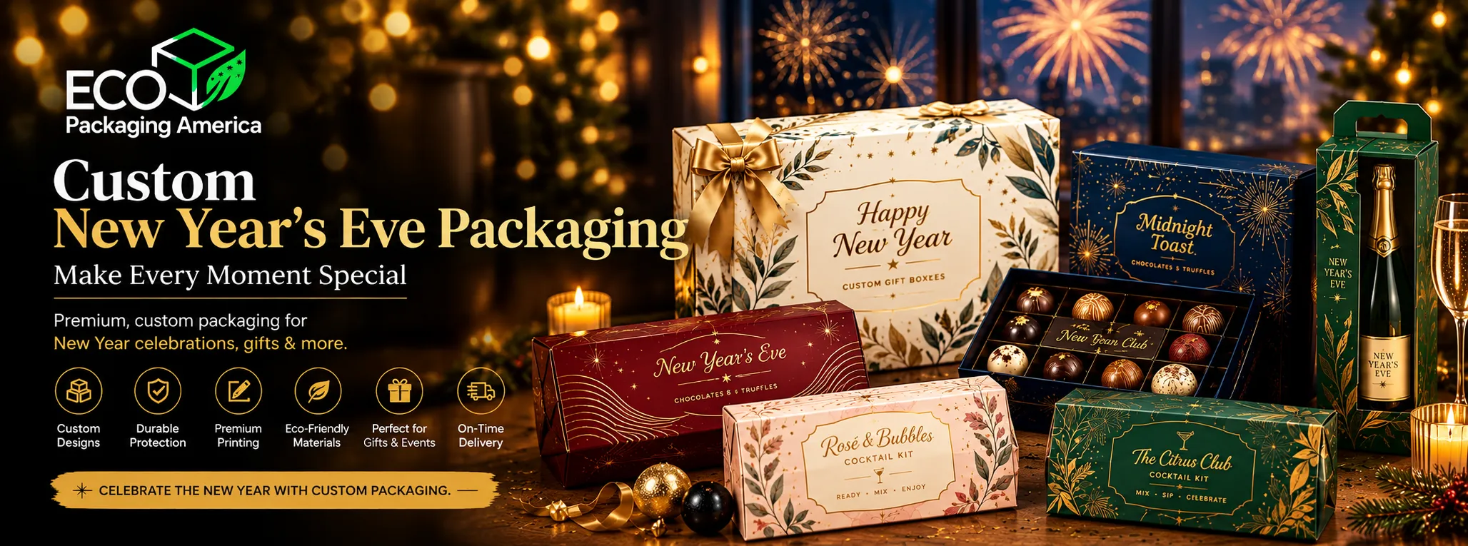 Custom New Year Eve Banner
