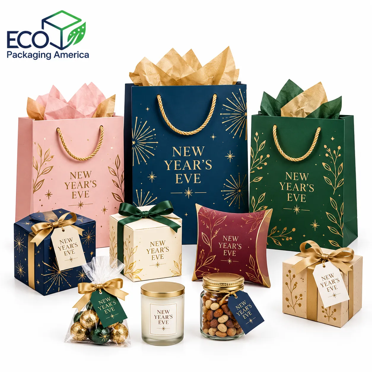 Custom New Year's Eve Party Favors & Goodie Bags Packaging