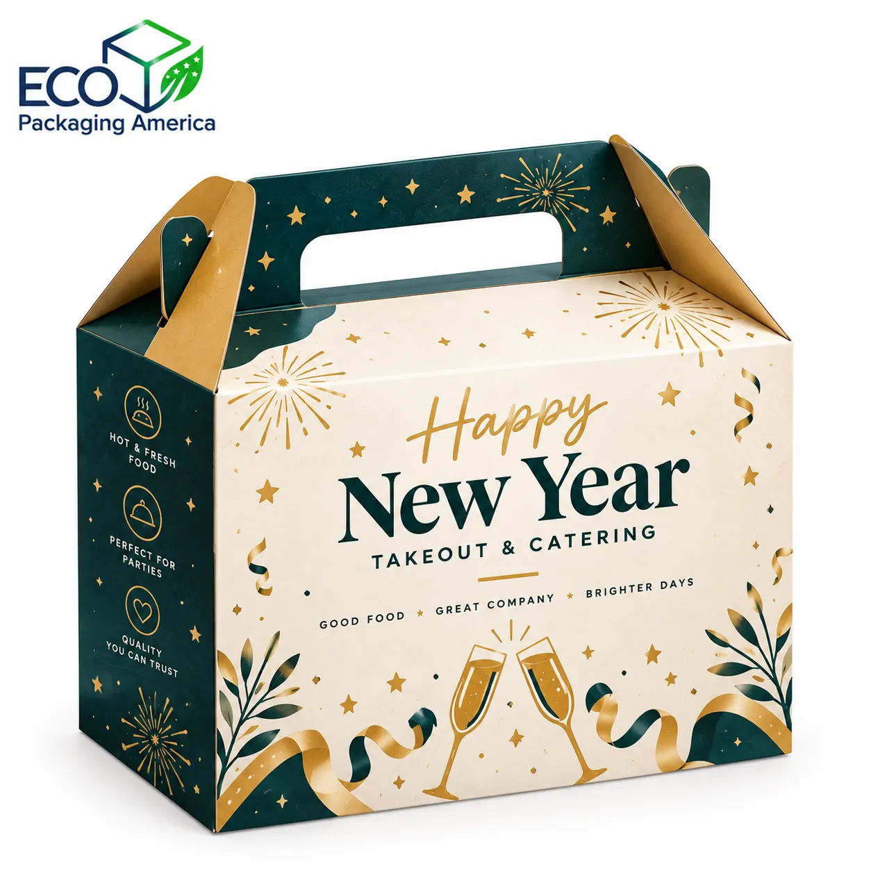 Custom New Year's Eve Takeout Catering Box
